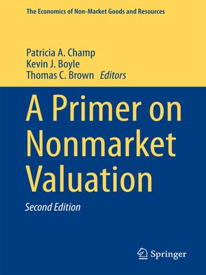 cover image of A Primer on Nonmarket Valuation